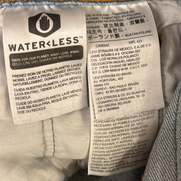 LEVI’S 501 Denim Cutoff Shorts Distressed/Destroyed Button Fly Relaxed Size 29 - Picture 7 of 7